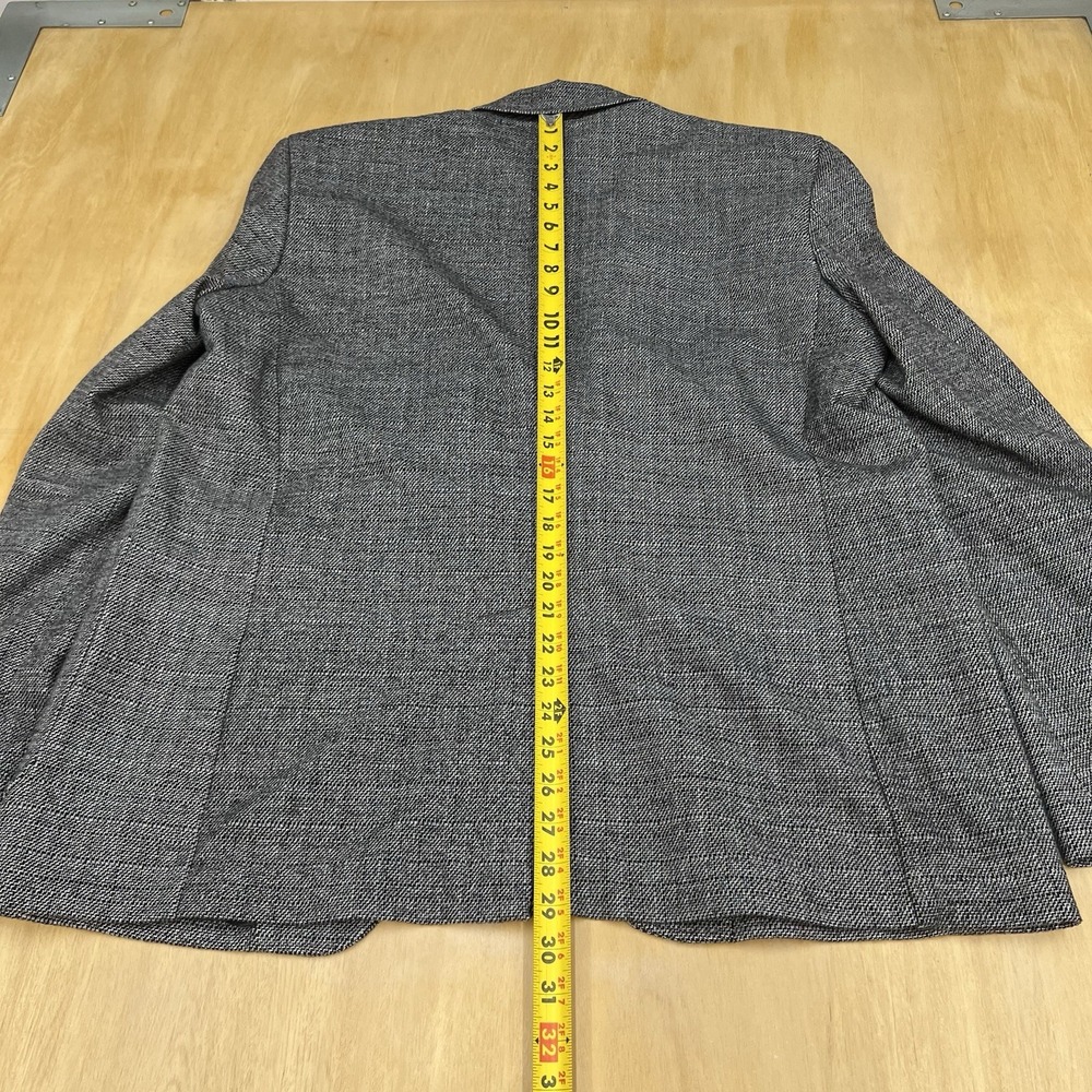 Billy Reid Knit Blazer Sport Coat Mens 44R Viscose Blend Stretch Gray/Black - Picture 5 of 12